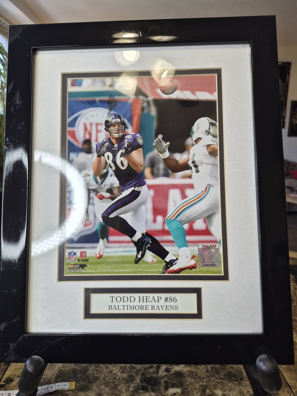Collectible Baltimore Ravens Todd Heap Certified Photo and plaque 


The product